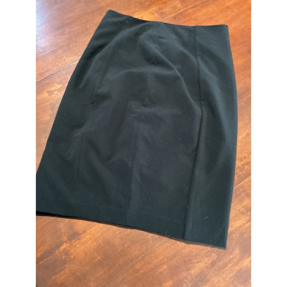 Mossimo Womens Black Stretch Pencil Skirt Size 6 Side Zip Lined Professional